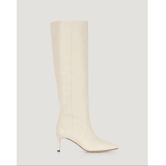 IRO Hygie Boots Off White Leather Heels - Picture 4 of 12